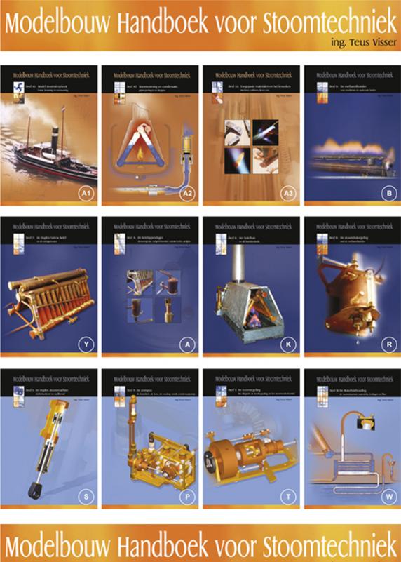 Modelbouw handboek voor stoomtechniek - 12 delige set